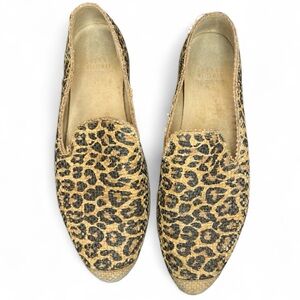 Stuart Weitzman Catalan Leopard-Print Espadrille animal print boho loafer flats